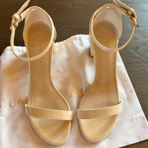 NIB Stuart Weitzman Simple Shell Low Heel Sandal